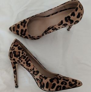 Leopard print heels